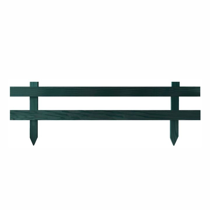 Gard de lemn Floranica "Farmer" - Inaltime 30 cm x 100 cm - Verde