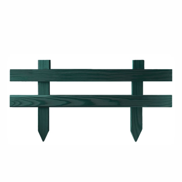 Gard de lemn, Floranica "Farmer" - Inaltime 20 cm x 50 cm - Verde