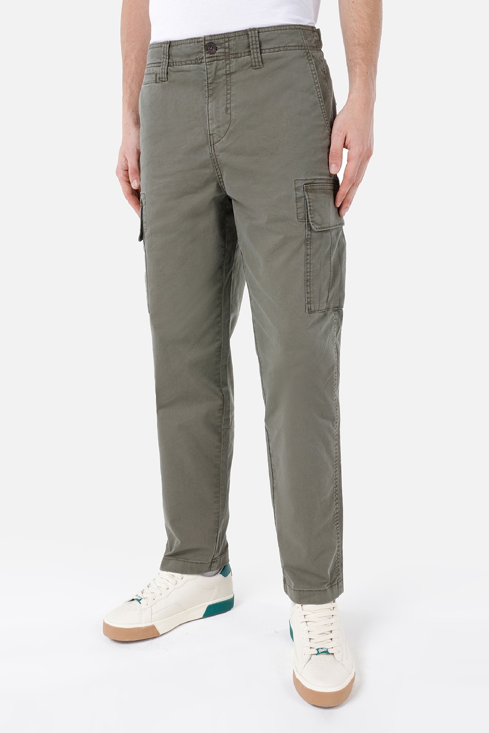 COLIN'S, Pantaloni cargo cu talie medie, Gri inchis, S
