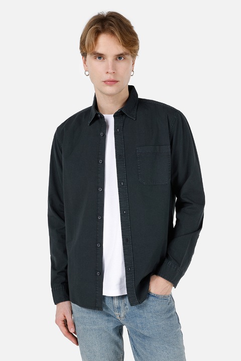 COLIN'S, Camasa slim fit cu buzunar aplicat pe piept, Albastru ultramarin, 42