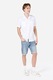 COLIN'S, Camasa de in si bumbac cu maneci scurte, Alb, 2XL