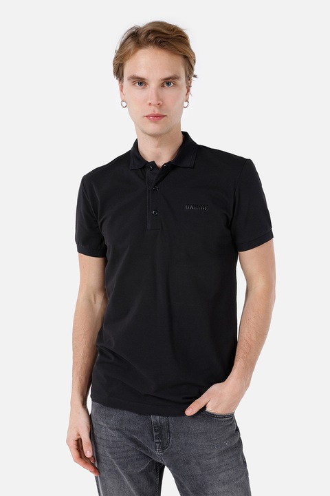 COLIN'S, Tricou polo din bumbac, Negru, XL