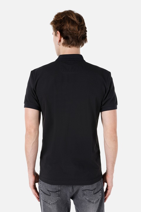 COLIN'S, Tricou polo din bumbac, Negru, XL