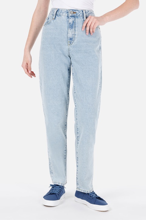 COLIN'S, Blugi boyfriend fit cu talie inalta, Albastru pastel