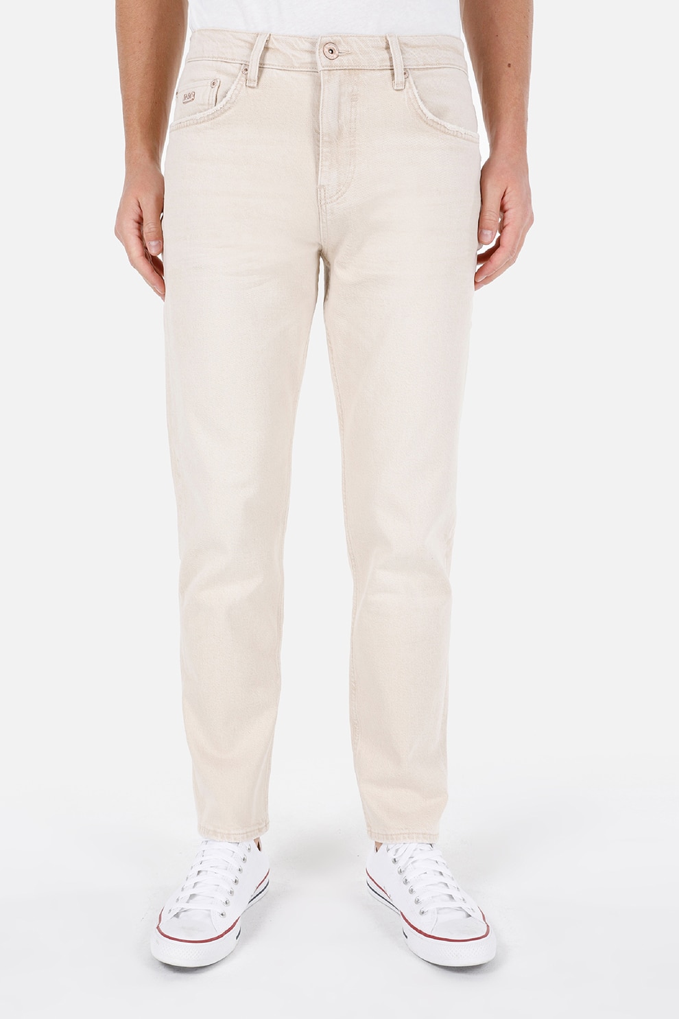 COLIN'S, Blugi cu croiala dreapta si model cu 5 buzunare, Alb murdar, W28-L32