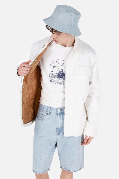 COLIN'S, Jacheta din denim cu buzunare aplicate, Alb