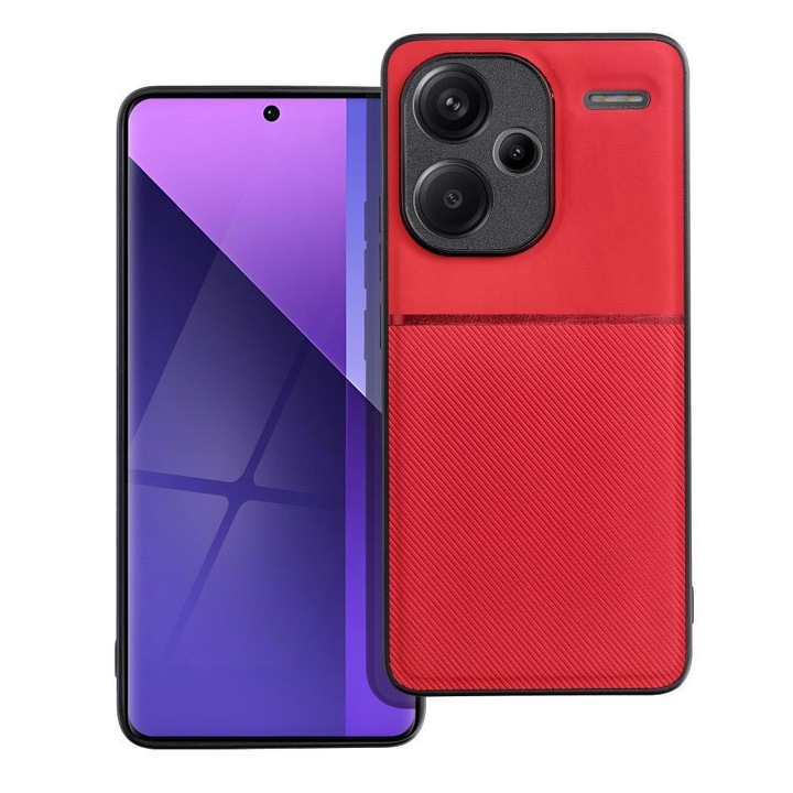 Калъф за Xiaomi Redmi Note 13 Pro Plus (Pro+) 5G, червен, Noble Case