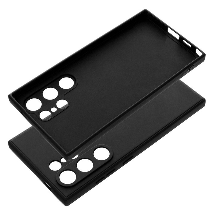 Samsung Galaxy S24 Ultra 5G kompatibilis szilikon tok, telefon tok, hátlaptok, matt, fekete, Matt case