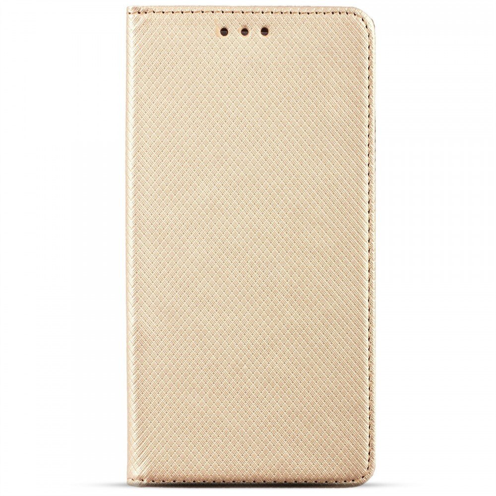 Husa de telefon compatibila cu Honor 400 5G, tip carte, inchidere magnetica, suport pentru card de credit, aurie