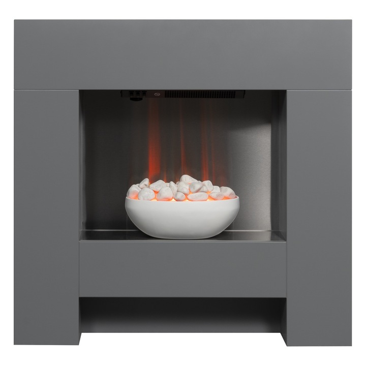 Adam Cubist Suite elektromos kandalló szürke 36 hüvelyk