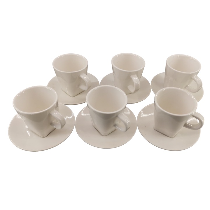 Set 6 cesti cafea, 0, 15 l, albl, ClauM, 15-15/15