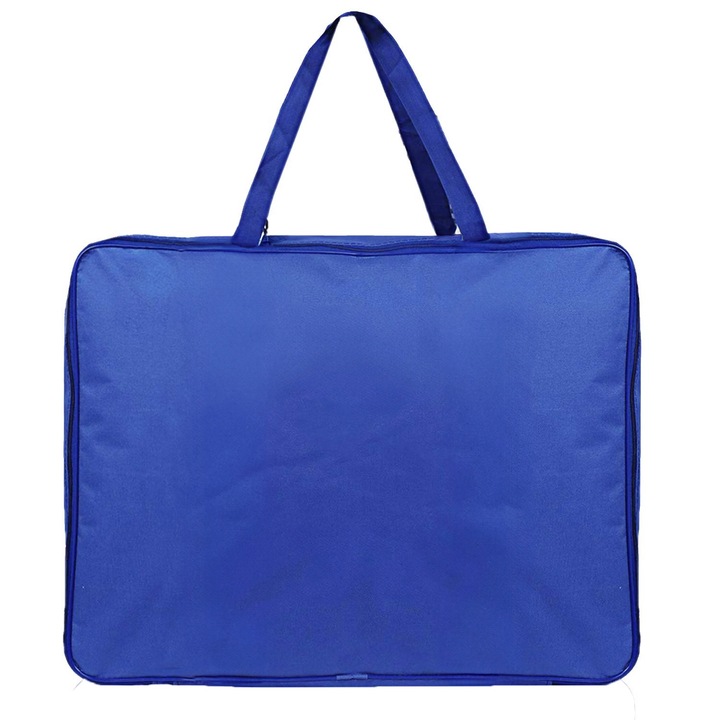 Husa pentru haine, 1 compartiment, albastra, 36x36x17 cm