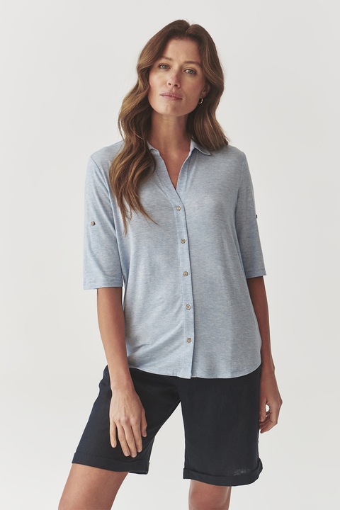 Tatuum, Rövid ujjú lyocelltartalmú ing, Pasztellkék