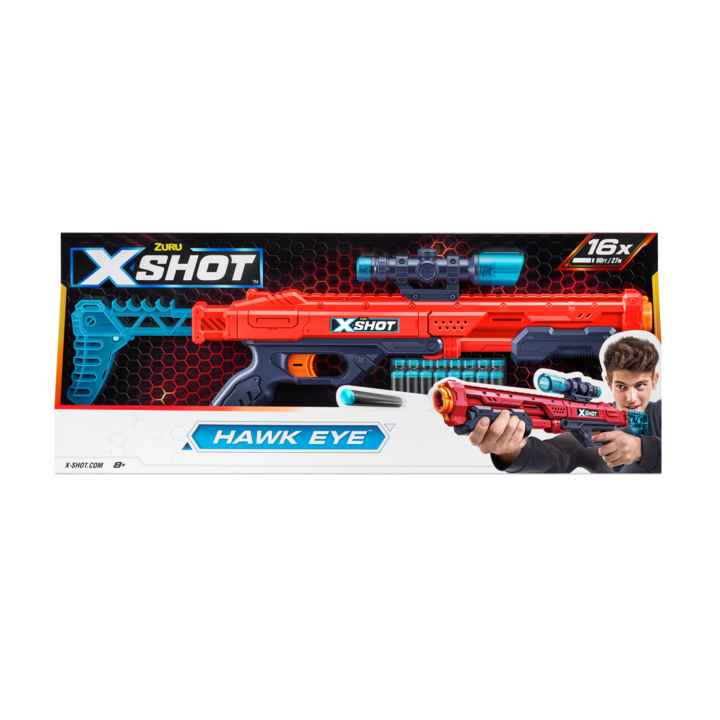 Blaster X-shot Excel Hawk Eye, 16 proiectile