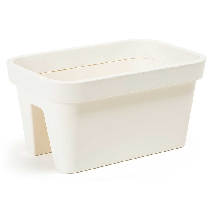 Edények, HowHomely, 24x45 cm, Műanyag, Krém