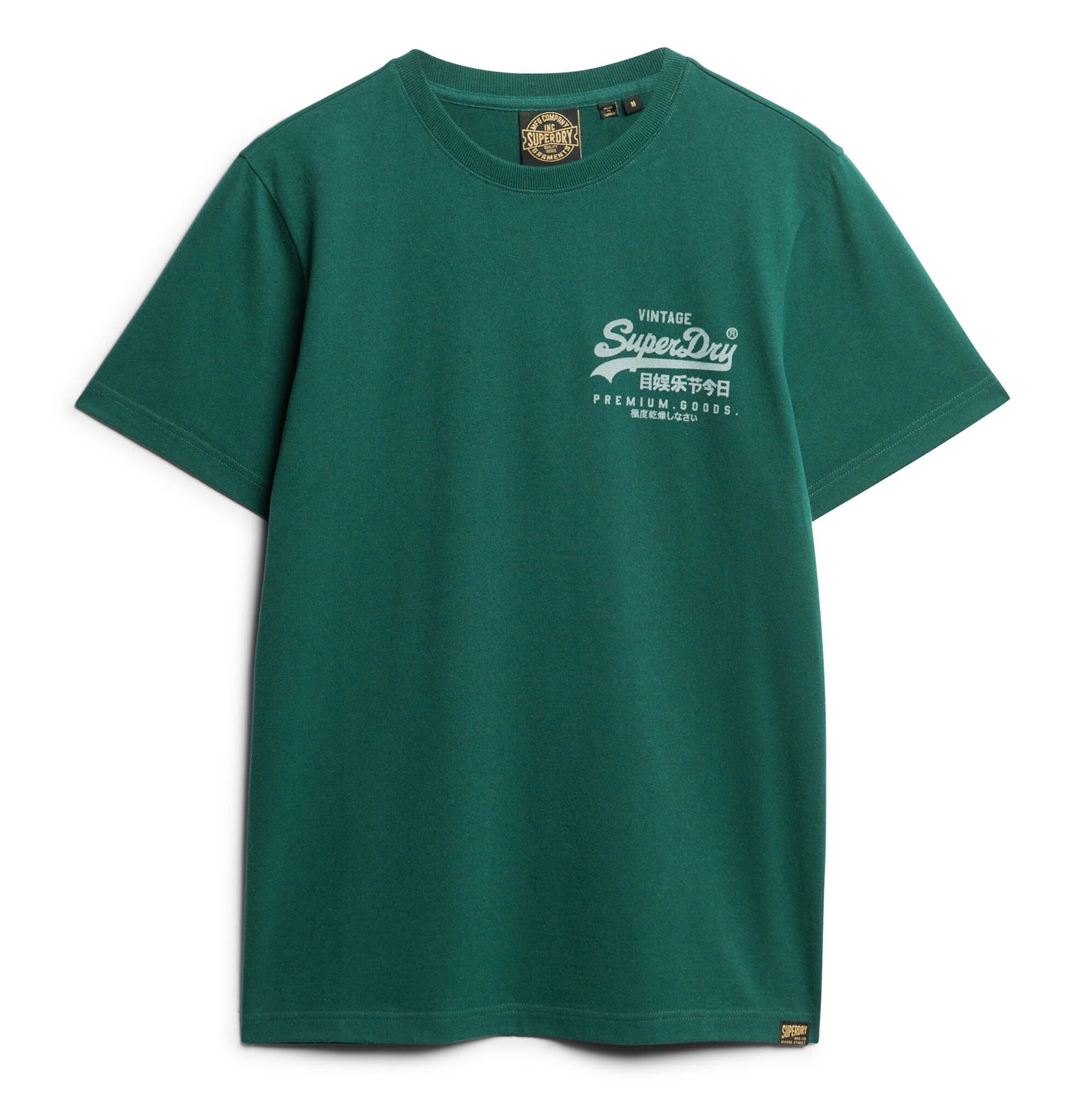 SUPERDRY, Tricou Clasic VI Heritage, Verde, M
