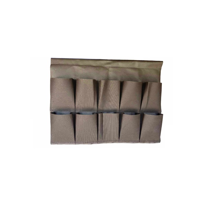 Jardiniera verticala cu 10 buzunare din TNT negru