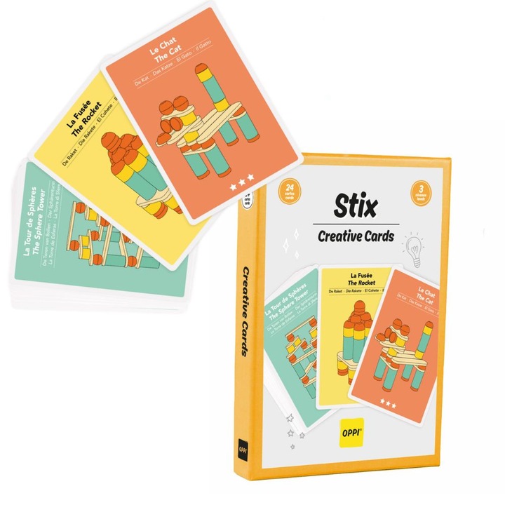 Set 24 carduri creative Stix, OPPI, 2 ani+