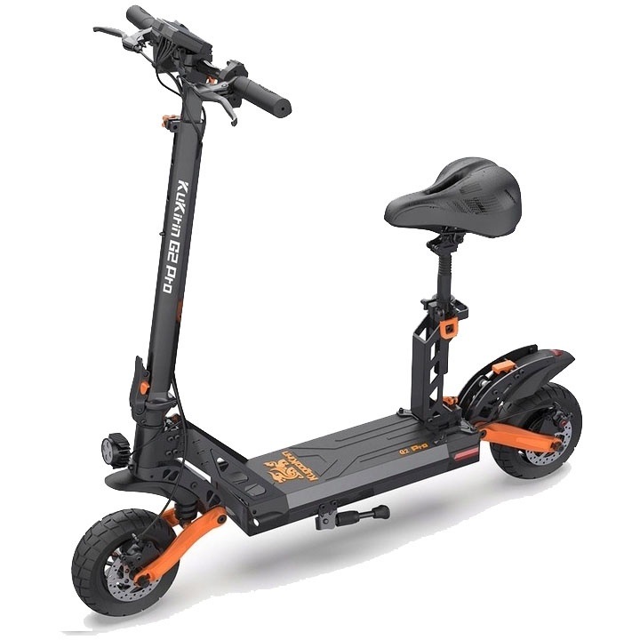 Trotineta electrica KuKirin G2 Pro, pliabil, putere motor 600 W, autonomie max. 55 Km, viteza maxima 45 Km/h, Negru