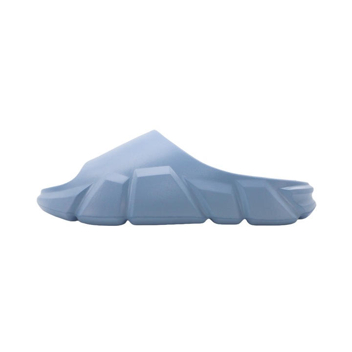Platform papucs E02blue 101913, Kék