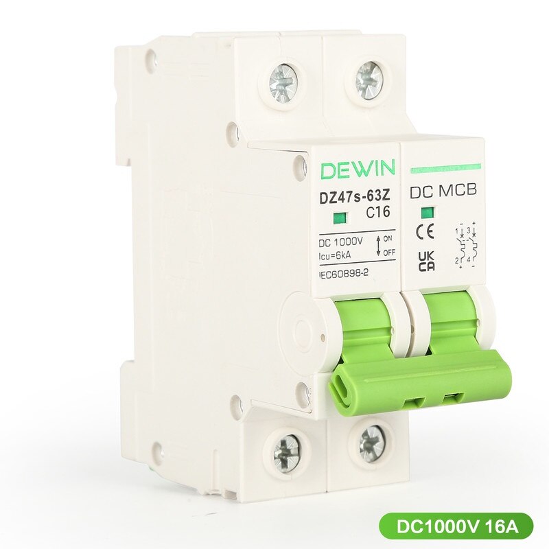 ワンドロップ　code2 Intrerupator Miniatura PV DC, DEWIN, 2P 16A, 1000V DC, Protectie