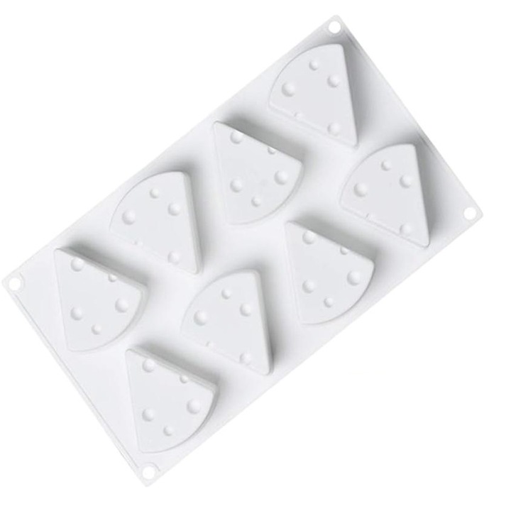 Forma prajituri Sunmostar, silicon, stil modern, alb, rezistenta la temperaturi inalte