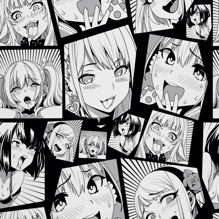 Textil anyag, Manga anime, Poliészter 100%, 210g/pm, Méret: 100cm x 155cm, DX742