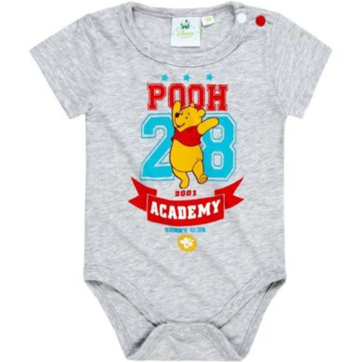 Body gri cu maneca scurta Winnie, LamaLoLi
