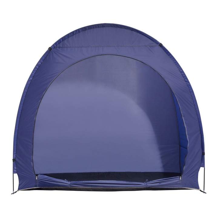 Pro.tec Kerékpártároló sátor ACPZ-7217 Bergendal 198 x 84 x 160 cm poliészter üvegszál kék 2 kerékpár számára nyújt helyet