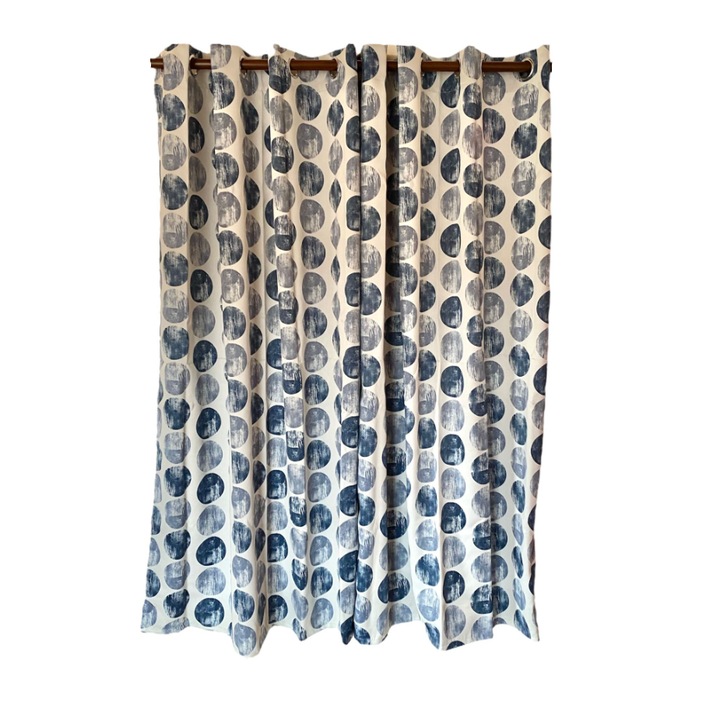 Set draperie cu inele, Bruno Banani, Poliester, 260 x 230 cm, model cercuri