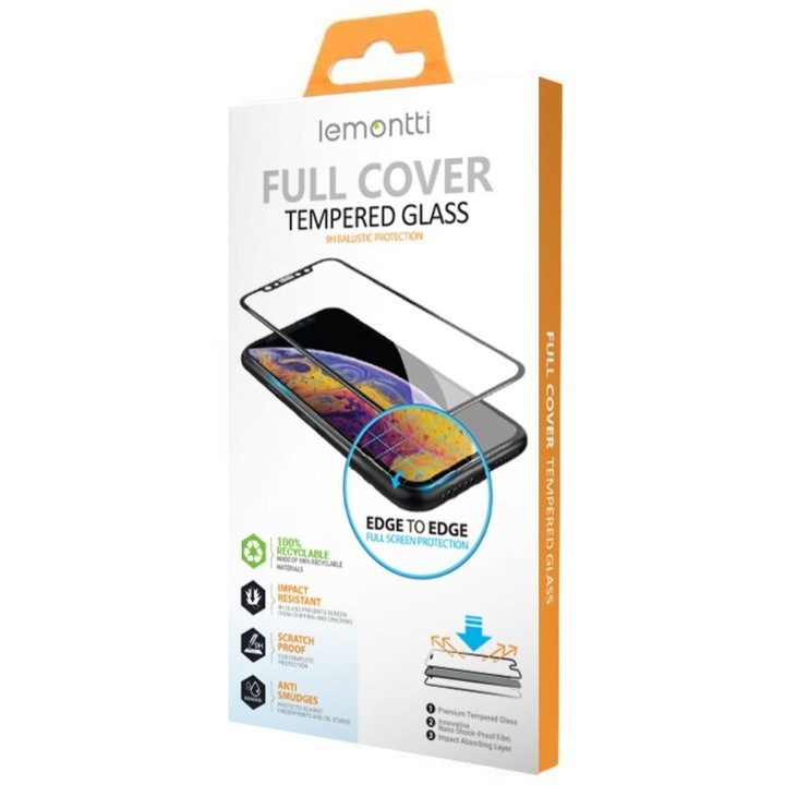 Стълен протектор Lemontti Full Fit, За Samsung Galaxy A35 / A55, Черен