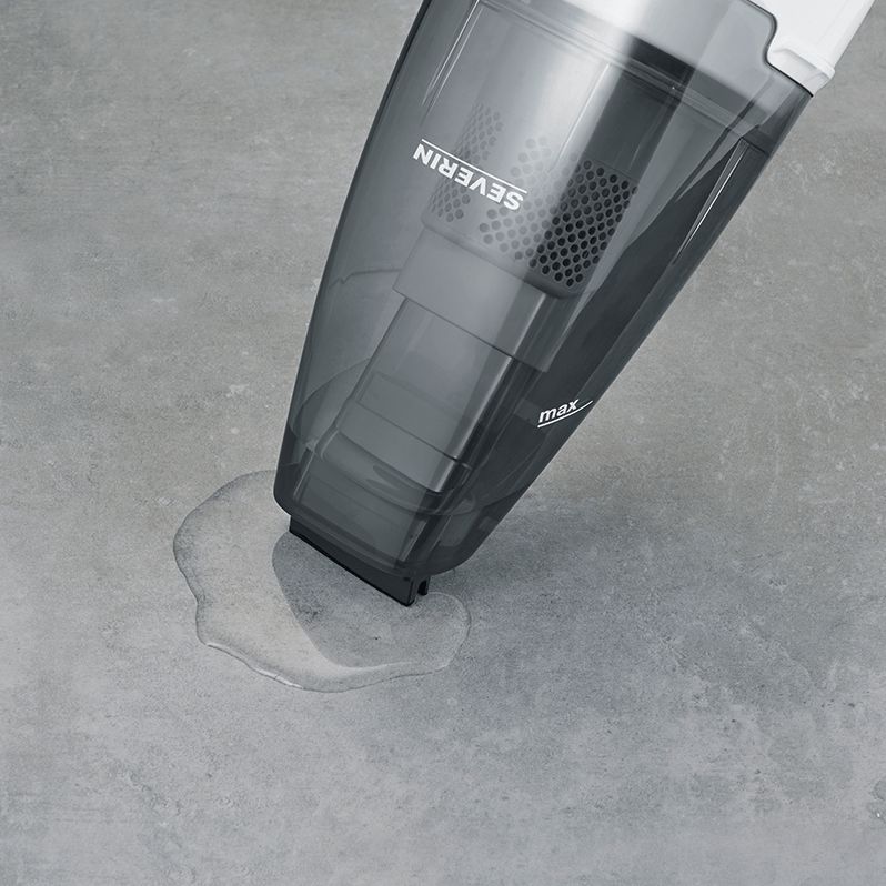 Aspirator de mana Severin, S7147, fara fir, ideal pentru masina si casa, aspirare umeda/uscata, 2 trepte putere, fara sac, operare usoara, statie de incarcare, include accesorii si geanta pentru transport, negru
