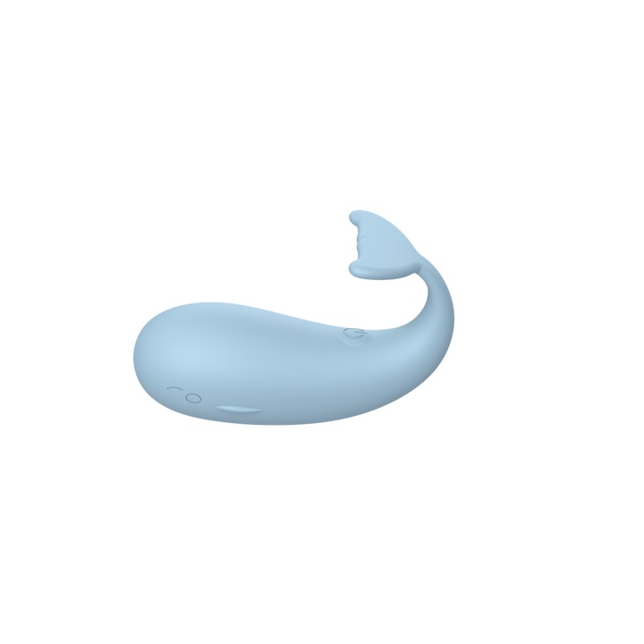 Tojás típusú mini vibrátor, hordozható, kék