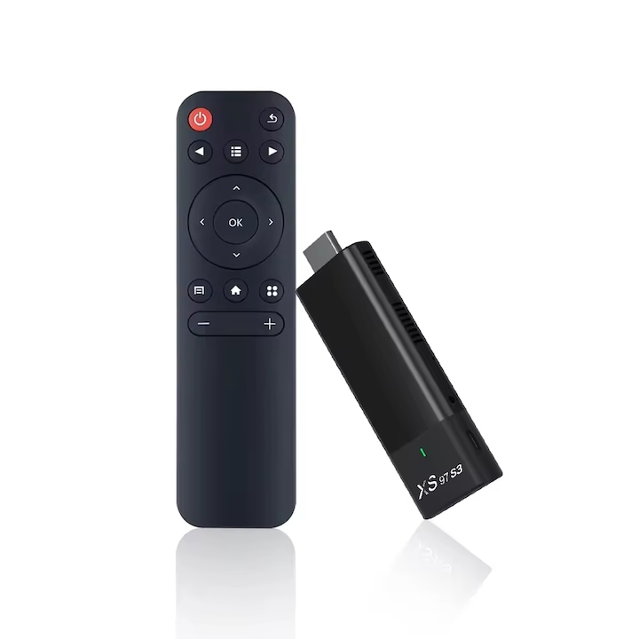 DLMDL XS97 S3: Stick TV 4K Ultra HD cu Procesor Quad-Core si WiFi Dual-Band pentru Divertisment si Streaming de Inalta Calitate