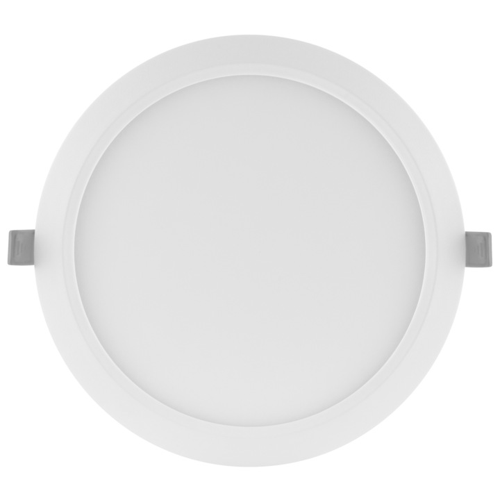 Spot slim LED incastrabil LEDVANCE 18W, 1530 lm, lumina rece (6500K), diametru exterior produs 225 mm, diametru gaura montare 210 mm, IP20, Alb, clasa energetica F