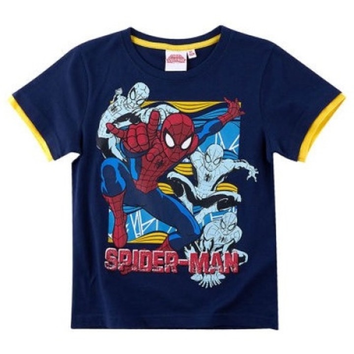 Tricou bleumarin cu maneca scurta Spider-Man, LamaLoLi