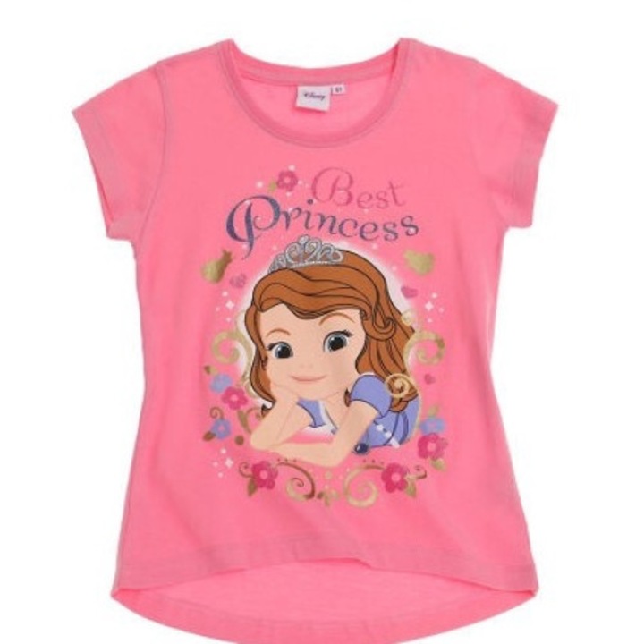 Rózsaszín rövid ujjú póló Sofia, LamaLoLi