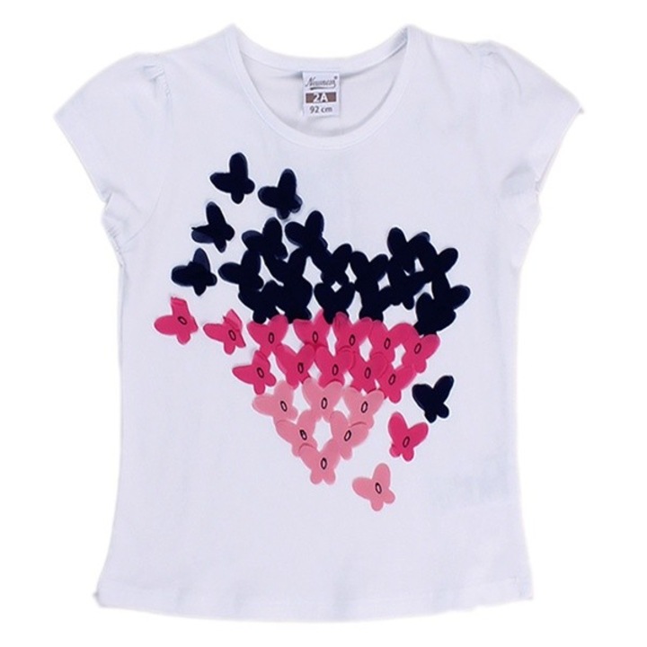 Fehér póló Newness szívecskékkel