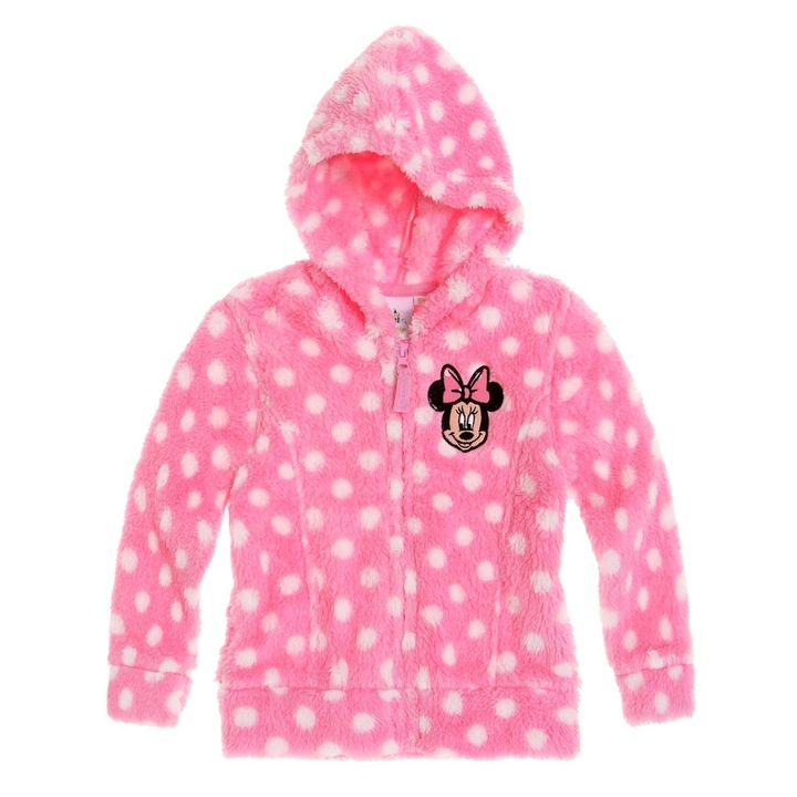 Minnie Mouse rózsaszín plüss kapucnis pulóver, LamaLoLi