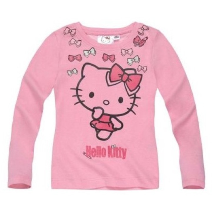 Bluza roz cu maneca lunga Hello Kitty, LamaLoLi