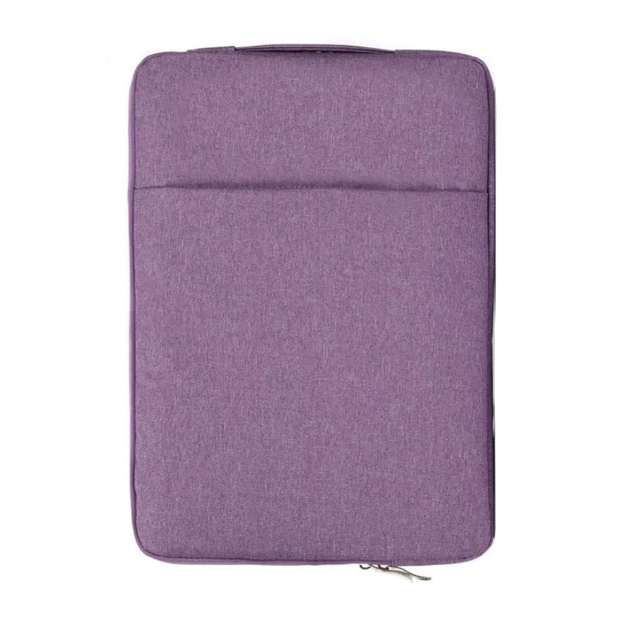 Husa de protectie, Compatibila cu Textil, Interior moale, Macbook 13"-13.3", Fermoar, Mov