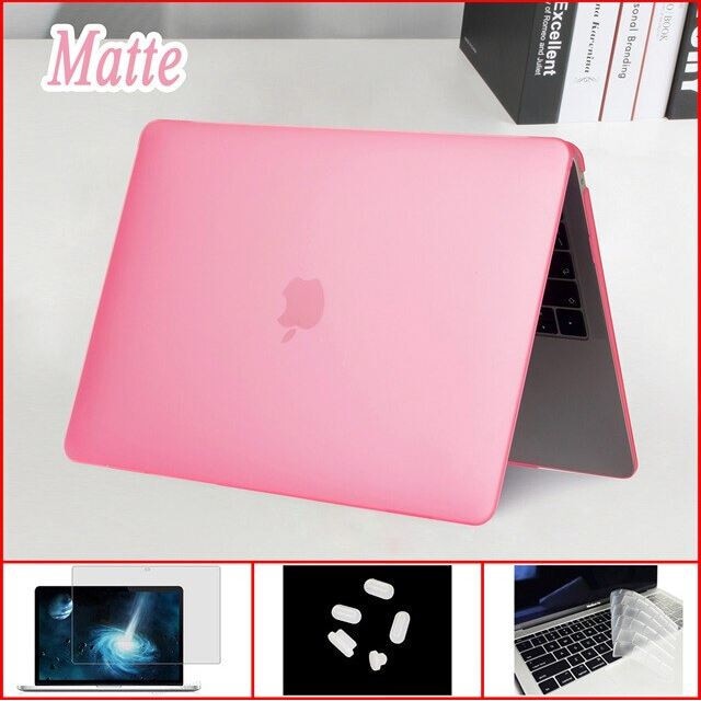 Carcasa de protectie, Compatibila cu Macbook Pro 13", Ultra-Slim, Roz mat