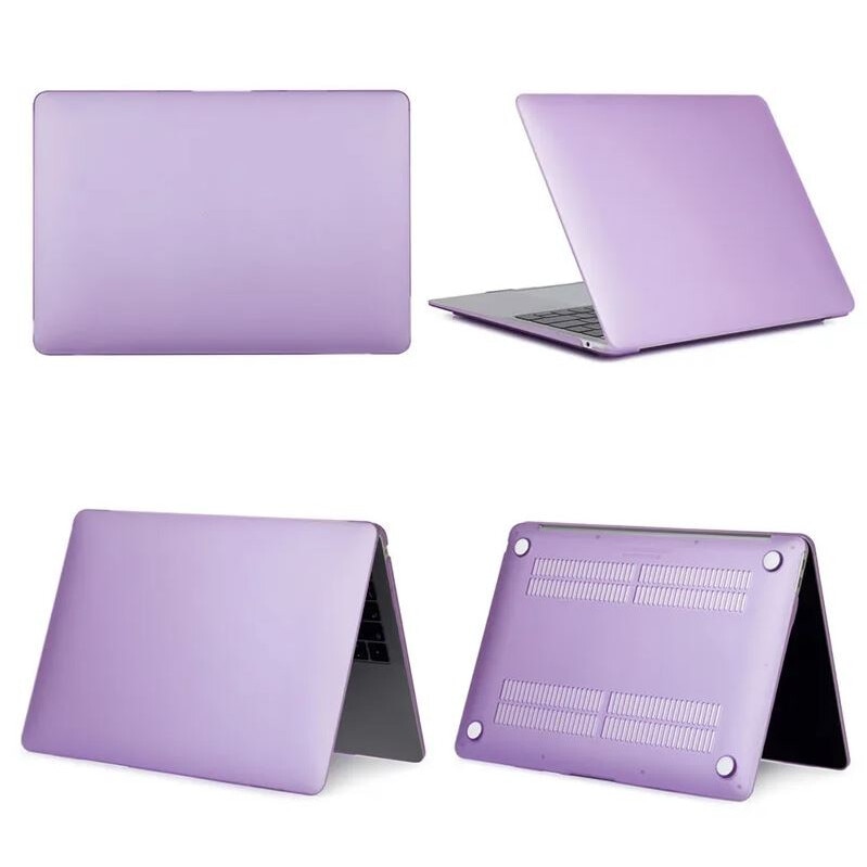 Carcasa de protectie, Compatibila cu Macbook Air 13.6", Ultra-Slim, Lila