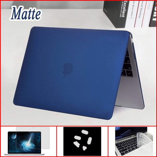Carcasa de protectie, Compatibila cu Macbook 14.2" Pro, Ultra-Slim, Albastru Mat