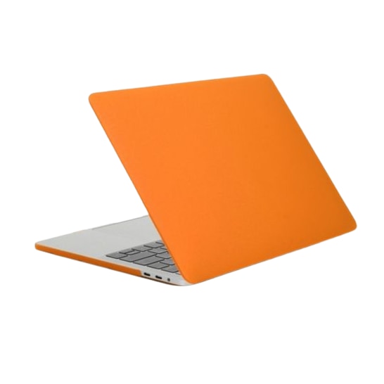 Carcasa de protectie, Compatibila cu Macbook Air 13,6" M2, Ultra-subtire, Portocaliu