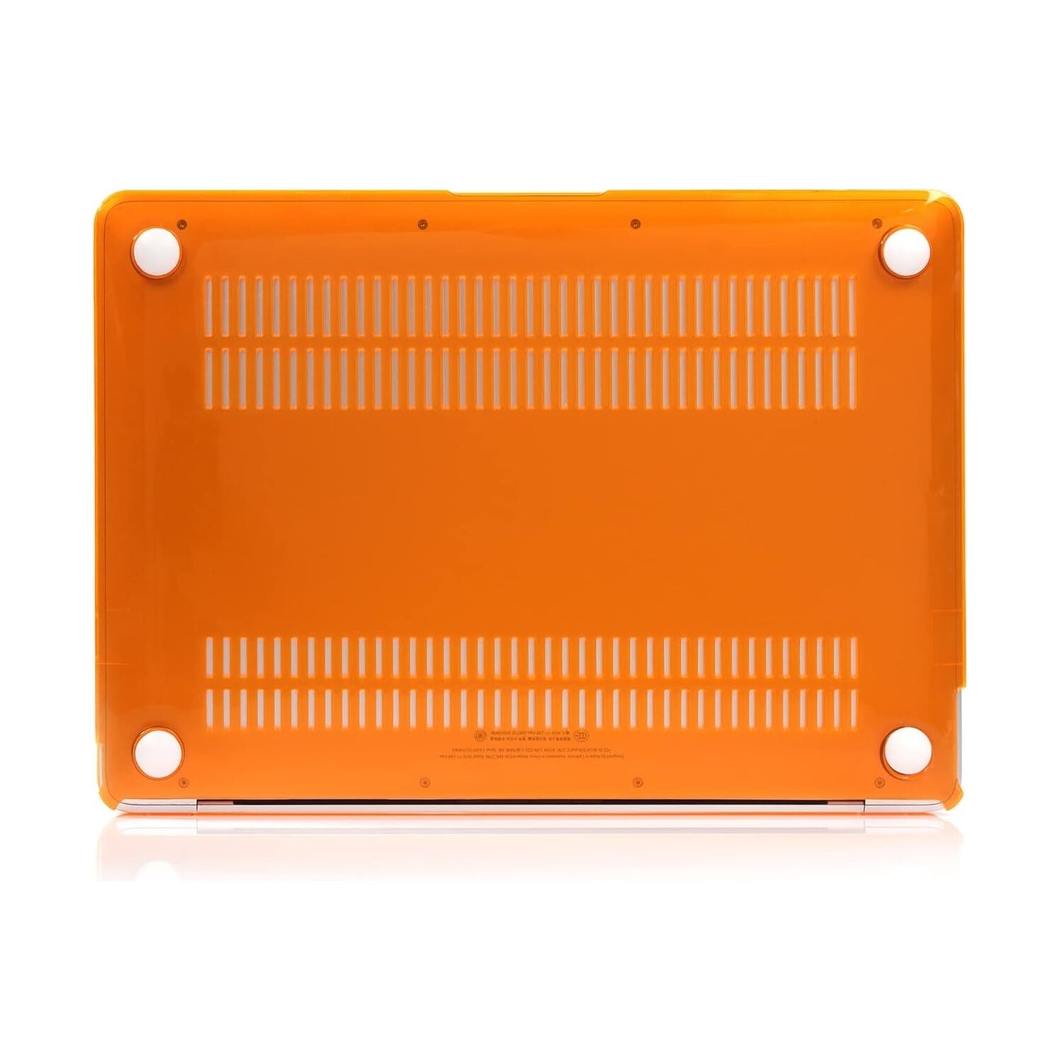 Carcasa de protectie, Compatibila cu Macbook Air 13,6" M2, Ultra-subtire, Portocaliu