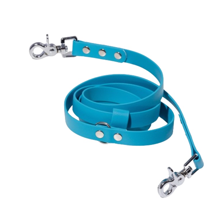 Lesa Hands-Free caine din biothane TOTO Accessories - Doctor Totolici, culoare Turquoise Joy, 250 cm