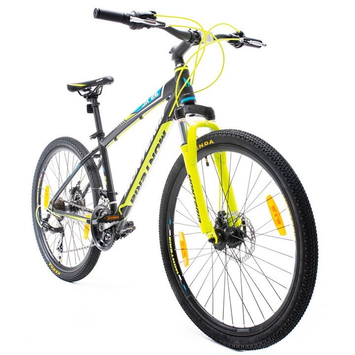 Bicicleta MTB Monteria JR, 26 inch, aluminiu, frane disc, amortizor 80mm, multicolor, 17"