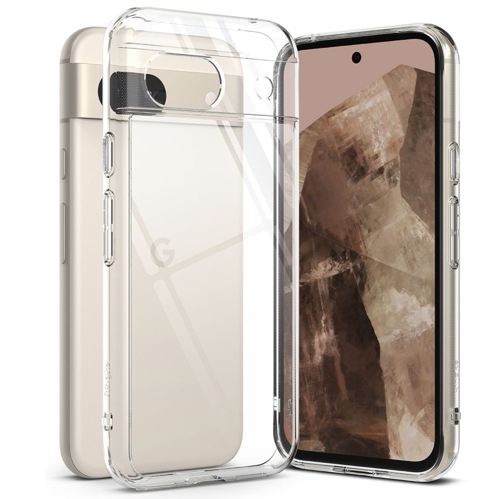 Husa Protectie pentru Google Pixel 8a, Cipsir Safe, ru Google Pixel 8a - Ringke Fusion, A92, Lexgard, Transparent