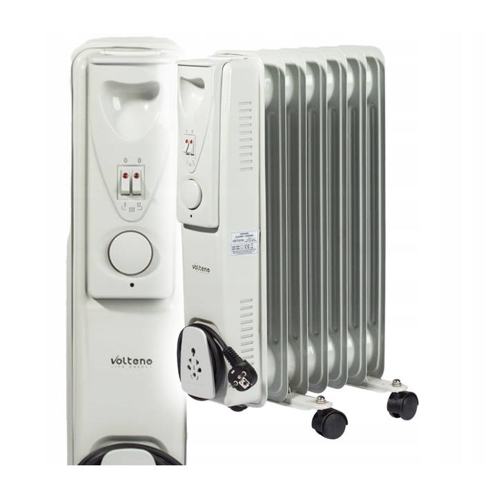 Convector electric Calorifer 3 trepte de putere Volteno, Alb, 2500 W